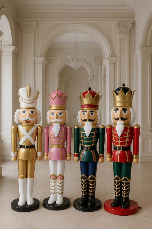 Stilvolle Festtagskunst für Hotels, Gastronomie und private Interieurs – Die exklusiven XXL Nussknacker Skulpturen von Casa Padrino