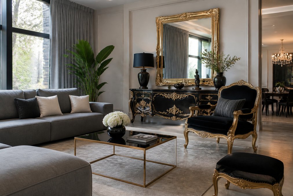 Barockmöbel im modernen Wohnzimmer: Stilmix-Anleitung